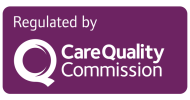 Logo of the Care Quality Commission indicating regulation by the organization.